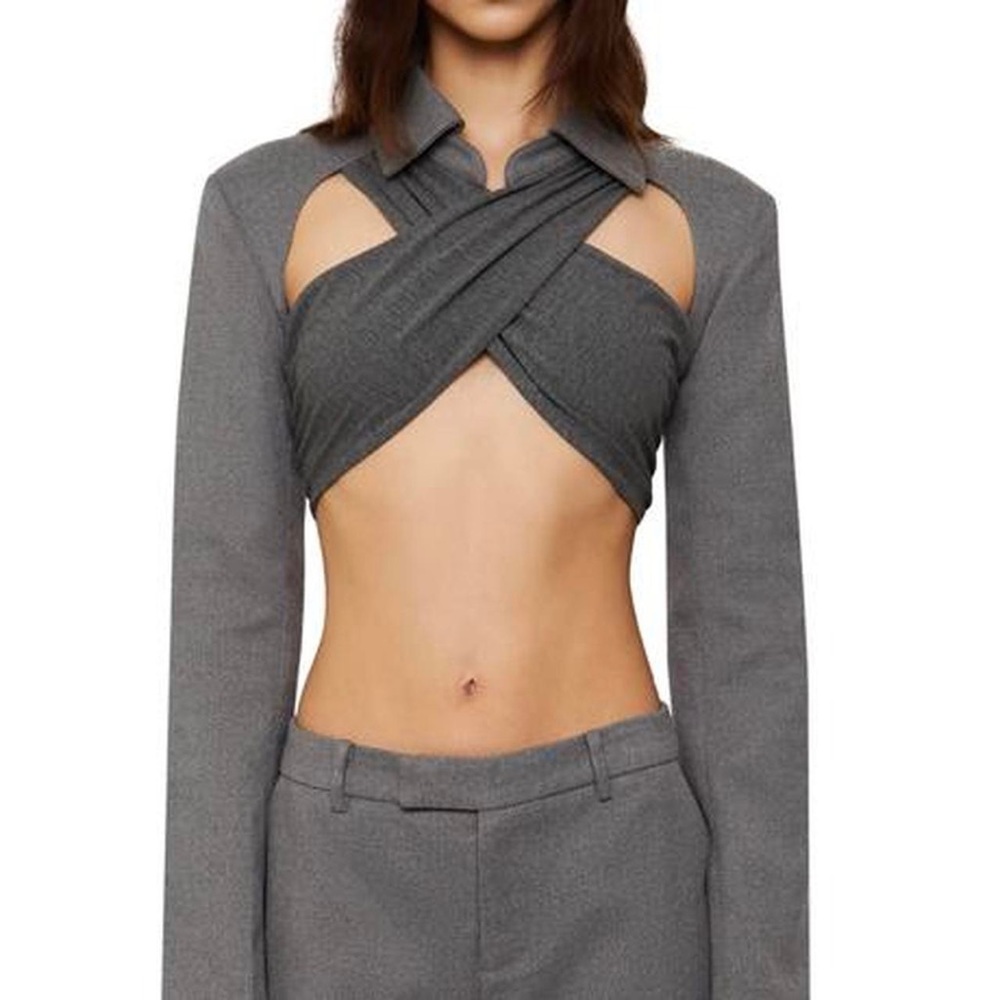DG Blazer Wrap Top